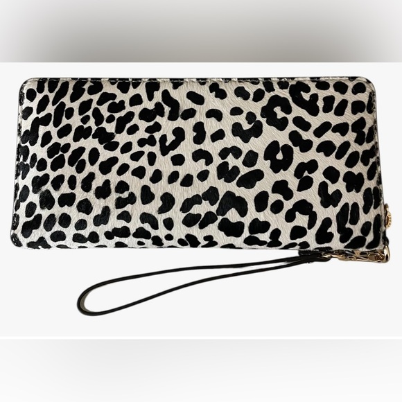 Michael Kors Jet Set Travel Signature Continental Wallet (Lt Cream Calf Hair)NWT - Picture 2 of 12